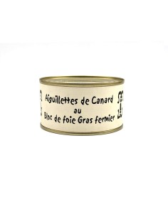 Aiguillette de canard au bloc de foie gras fermier