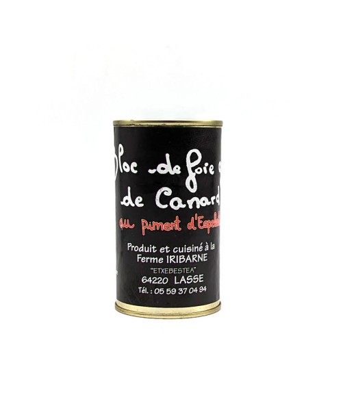 Bloc de Foie Gras 200g au piment d'Espelette